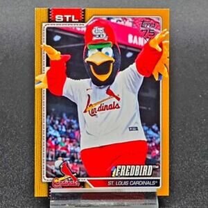 2026 Fred Bird Gold 10/50 St. Louis Cardinals Hall of Fame Mascot Card